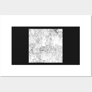 Grayscale Pixels Posters and Art